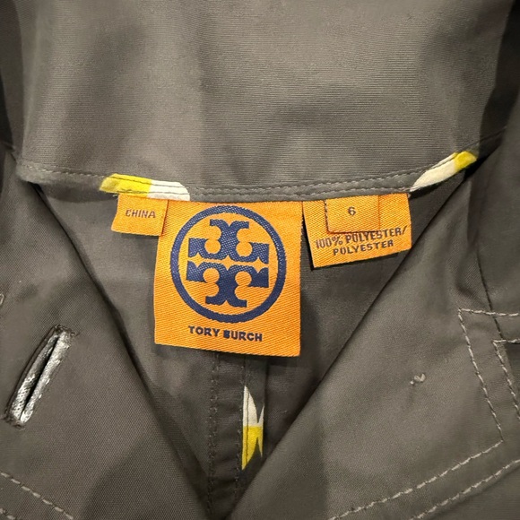 Tory Burch Taupe Trench Coat with Beige Belt - Picture 3 of 4